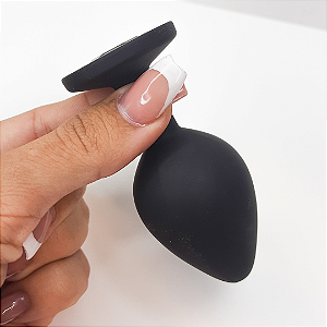 Plug Siliconado com Perola Arredondada TAMANHO M