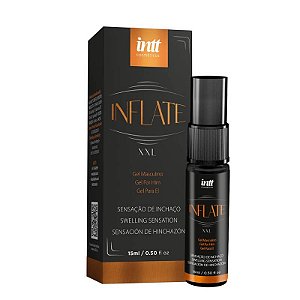 Inflate Excitante Masculino com Sensação de Inchaço Aroma de Canela Beijavel 15ml