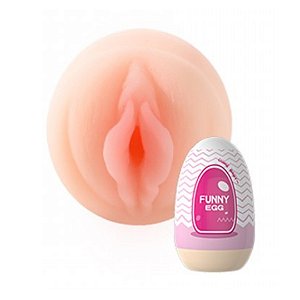 Funny Egg Masturbador Masculino Formato Vagina Em Cyberskin Vip Mix ROSA