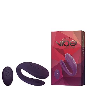 Vibrador de Casal Recarregável, com 10 Modos de Vibração e Controle Remoto