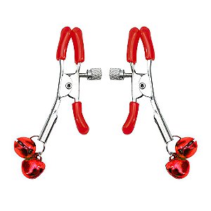 Grampo para Mamilo com Adorno VERMELHO