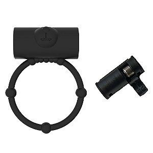 Anel Silicone Flexível com Cápsula Vibratória