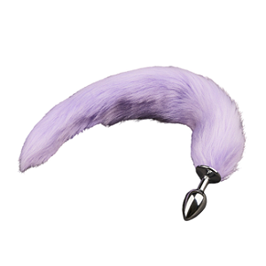 Plug Anal com Cauda de Metal TAMANHO M - Lilas