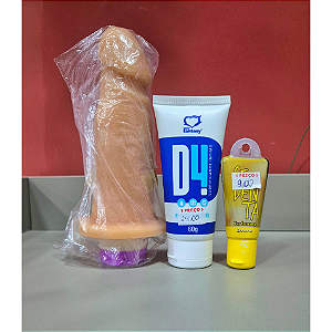 Combo D4 Ice (Protese Vibratoria + Lubrificante + Gel Oral)