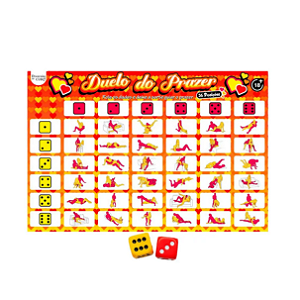 Duelo do Prazer 36 Posicoes Jogo de Tabuleiro com Desafios Eroticos Diversao ao Cubo