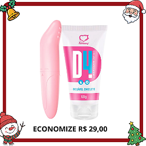 VIBRA PONTO G + D4 LUBRIFICANTE BEIJÁVEL