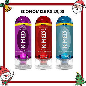 Kit 3 K-MED (Neutro + Ice + Hot) 200g cada
