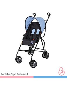 Carrinho Capri Preto com azul - Galzerano