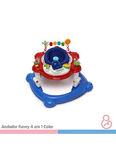 Andador Funny 4 em 1 Color - Galzerano