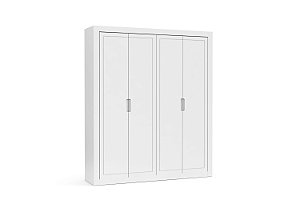 roupeiro tutto new 04 portas branco soft  - matic