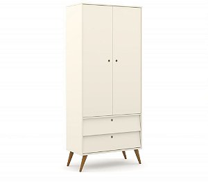 roupeiro gold 02 portas off white ecowood - matic