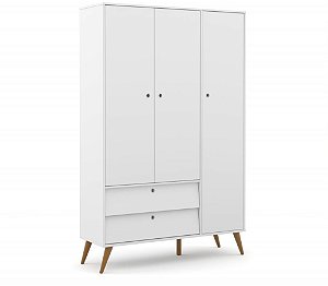 roupeiro gold 03 portas branco soft ecowood - matic