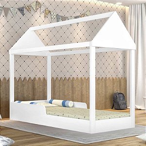 Cama Juvenil Montessoriana Branco acetinado - Planet Baby