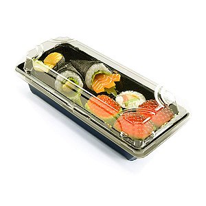 KIT Embalagem Sushi - Bolo de Ripa - Bolo de Tira - 21x9 - Praticpack - Pacote 60 unid