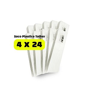 Saco Plástico para Talher - 4x24 - Kit Caixa c/ 10.000 unid.