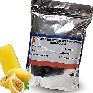 Aroma para Gelo Saborizado - Sabor Maracujá - Pct 01 Kg