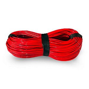 Cordão de PVC Vermelho P/ Artesanato - 1 Kg (~50 metros)