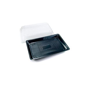 Embalagem Descartavel Combinado Sushi 2 - 25x16- C/ Tampa - Pratickpack - Caixa 100 Unid.