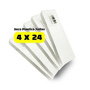 Saco Plastico PEAD P/ Talher - 4x24 - 10.000 unid