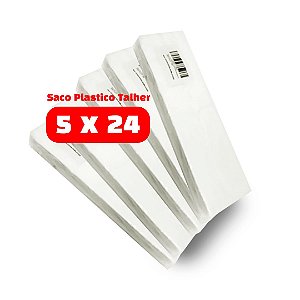 Saco Plastico PEAD P/ Talher - 5x24 - 5.000 unid