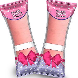 Saco Externo BOPP 7x19 - Geladinho / Picolé Gourmet - ROSA - 04 Pacotes (1.000 sacos) - Kit