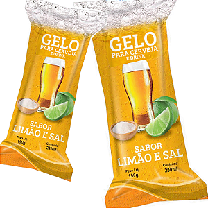 Saco BOPP Perolizado 9,5x21 - GELO PARA CERVEJA - 04 Pct (700 sacos)