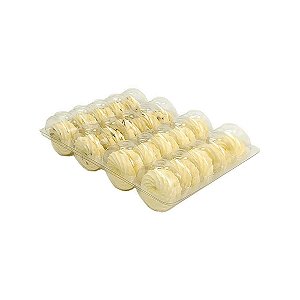 KIT - Blister Macarons - 20 Cavidades - Praticpack - Pacote c/ 50 unidades