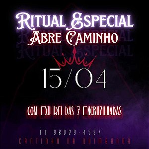 RITUAL ABRE CAMINHO COM EXU REI DAS 7 ENCRUZILHADAS