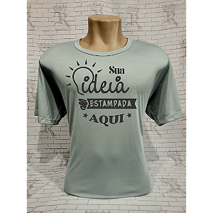 Camiseta DryFit Liso - Cinza