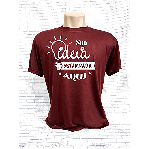Camiseta Malha Fria - Bordo