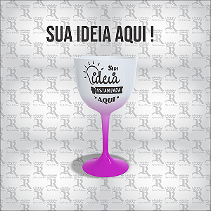 Taça De Gin - Rosa Personalizável