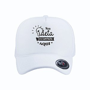 Boné Modelo Trucker - Branco Personalizados