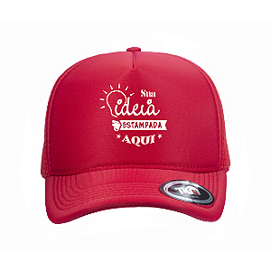 Boné Modelo Trucker - Vermelho Personalizados