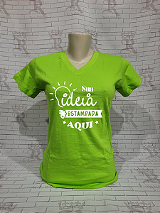 Camisetas Femininas Personalizadas – Laranja