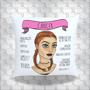 Almofada Signo Cancer Personalizada - Crie a Sua