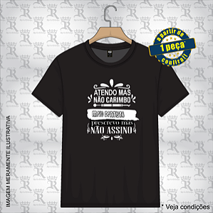 Camiseta Profissões Odontologia - Meio Dentista Mod 0325