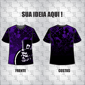 Camiseta Caveira de Cartola Mod 135