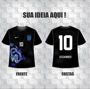 Camiseta  Dragão Azul Mod 145