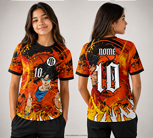Camisa Formando e Interclasse Dragon Ball Z Goku Laranja