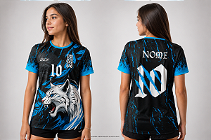 Camisa Formandos e Interclasse LINCE Preto com Azul