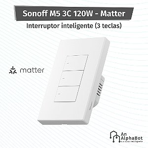 Sonoff M5 3C 120W Matter - Interruptor Inteligente Wi-Fi - Branco