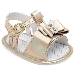 SANDALIA BEBE PIMPOLHO FASE 1 DOURADO