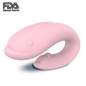 Vibrador de Casal Golfinho Recarregável