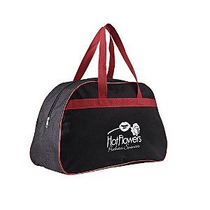 BOLSA HOT FLOWERS PRETA