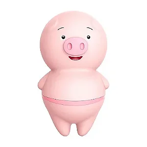 Vibrador Porquinho Recarregável Linguinha com 6 Modos de Vibração