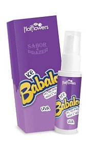 ICE BABALOO UVA - GEL BEIJÁVEL VIBRA E GELA - HOTFLOWERS