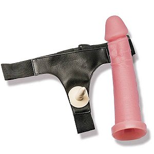 Cinto de couro Sintético acompanha Prótese 18 x 4cm - Hot Flowers