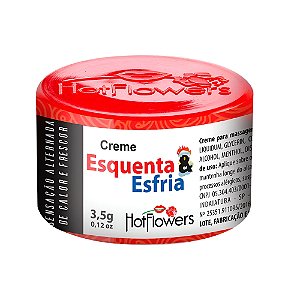 Creme Excitante Esquenta e Esfria Unissex 3,5g Hot Flowers