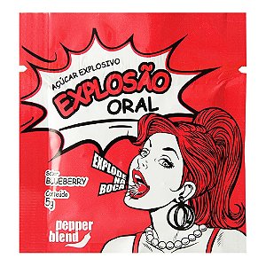Explosão Oral Açúcar que explode na boca 5g Blueberry- Pepper Blend