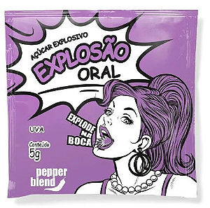 Explosão Oral açucar que explode na boca Uva 5gr -Pepper Blend